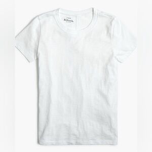 J Crew Girlfriend White Tee Small